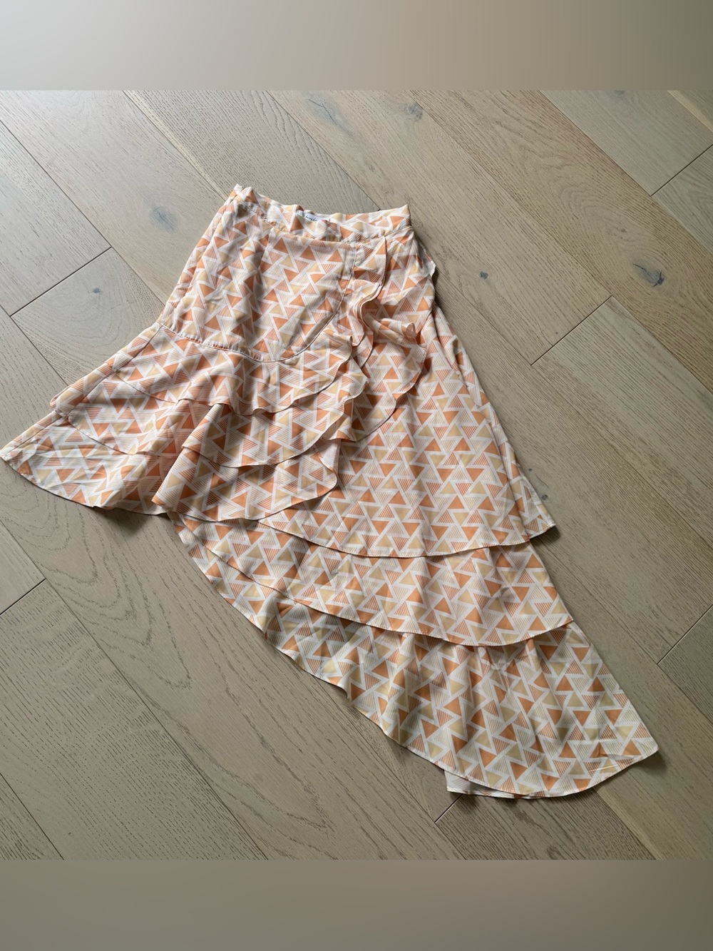 AMYLYNN London Asymmetrical Geometric Ruffle Top & Maxi Skirt Set S - Picture 8 of 15